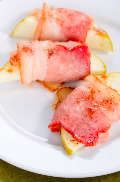 Bacon-Wrapped Apple Slices