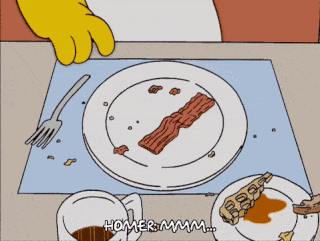 โฮเมอร์ Simpson loves bacon