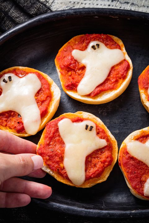 Spöke Pizza Bagels