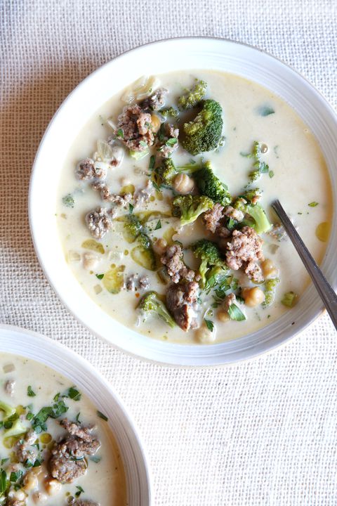 เหมือนครีม Italian Sausage and Broccoli Soup Recipe