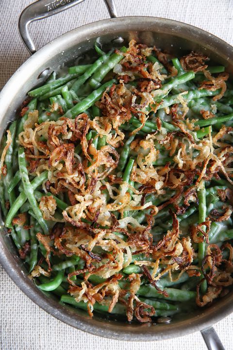 garlicky Green Beans with Crispy Onions Recipe