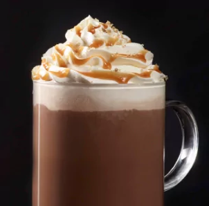 solený Caramel Hot Chocolate