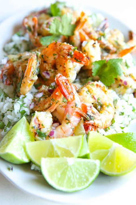 salsa Verde Shrimp with Cilantro Rice Vertical