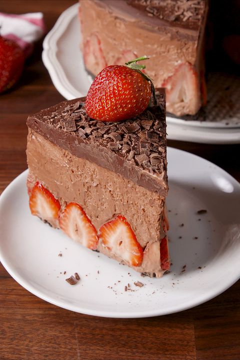 สตรอเบอร์รี่ Chocolate Mousse Cake