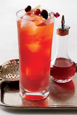 Detta festive, sweet-tart cocktail will make a splash at your party. Recipe: Cranberry-Spice Cocktail