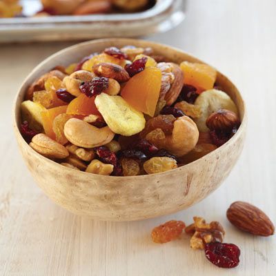 Detta quick and hassle-free recipe makes a satisfying snack that's healthy, too. Recipe: Fruit-and-Nut Trail Mix