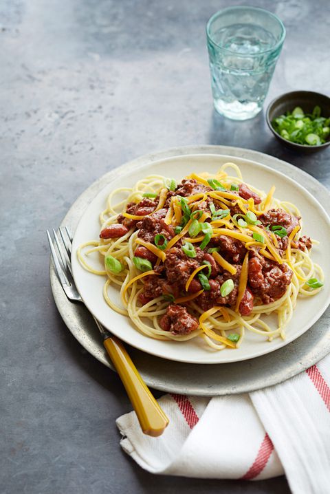 Cincinnati has their own unique take on chili; they serve it over spaghetti. Try this unique recipe at home by making an easy, tasty slow-cooker chili and then serving it over spaghetti noodles.Recipe: Cincinnati Chili