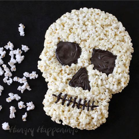 Beyaz Chocolate Popcorn Skull