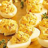 Pimiento-Studded Deviled Eggs