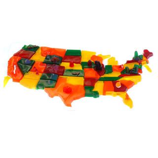 İçin English jelly creator Bompas & Parr's six-and-a-half-foot-long U.S. map — commissioned by Kraft — they used nearly 80 gallons of Jell-O.