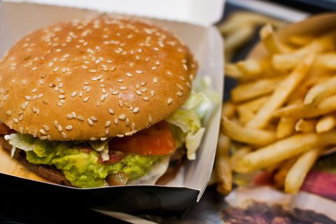 hamburger King Burger and Fries