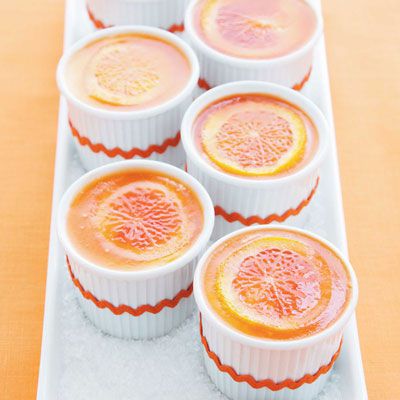 cheesecake mousse with blood orange gelee