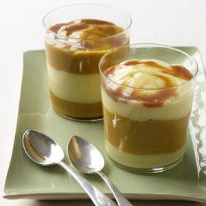 Kabak pudding parfaits for holiday dessert