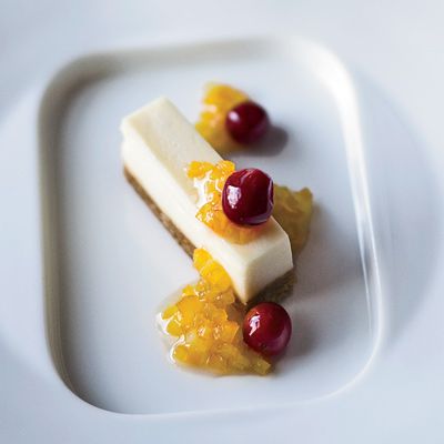 get cheese cheesecake with honeyed cranberries