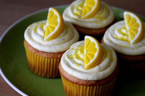 Limon drop martini cupcakes