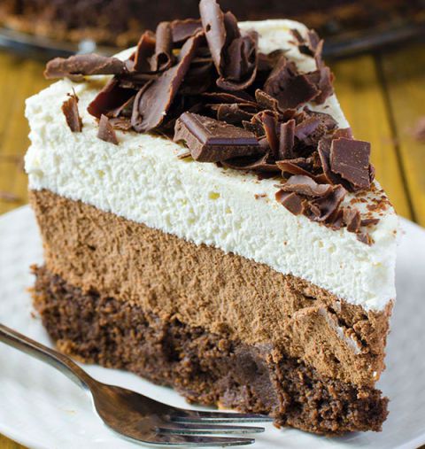 trojitý chocolate mousse cake