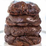 trojitý chocolate brownie batter cookies