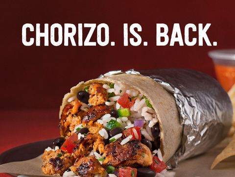 Chipotle นำ Chorizo ​​กลับ แต่เพียงที่นี่สำหรับระยะเวลาที่ จำกัด