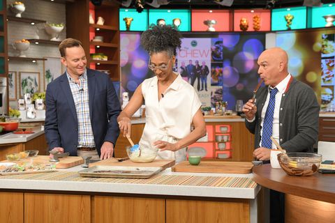 Clinton Kelly, Carla Hall, and Michael Symon on The Chew.