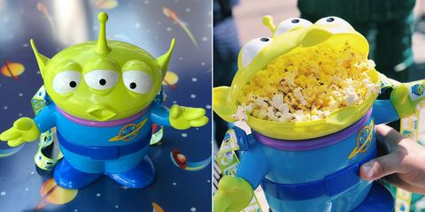 Dessa “Toy Story” Alien Popcorn Skopor skapar massiva linjer på Disneyland