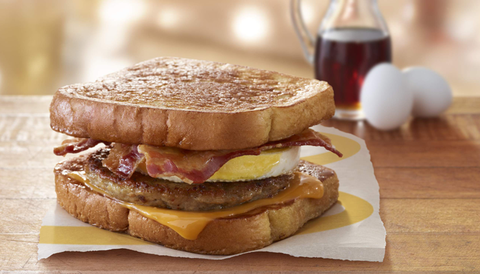 McDonalds testar en fransk Toast McGriddle Breakfast Sandwich