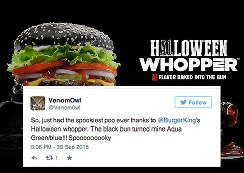 Nový Burger King Black Whopper má niektoré desivé vedľajšie účinky