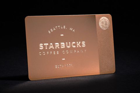 Gül Gold Starbucks Card