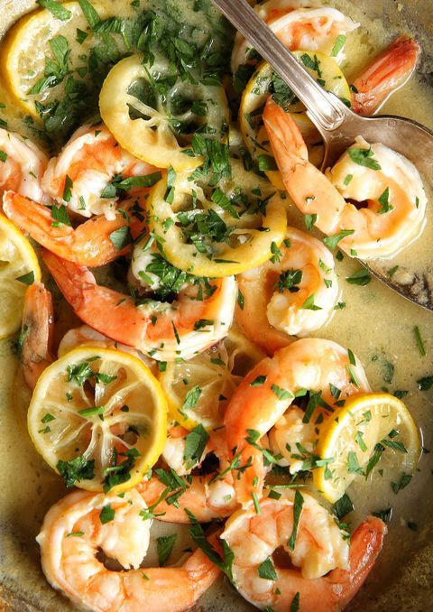 Citron Shrimp with Garlicky Rice Recipe