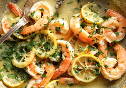 citrón Shrimp with Garlicky Rice Recipe