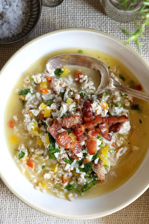 ไก่งวง and Rice Vegetable Soup Recipe