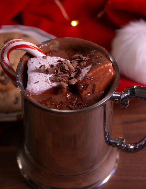 Santa Clause-inspired hot cocoa