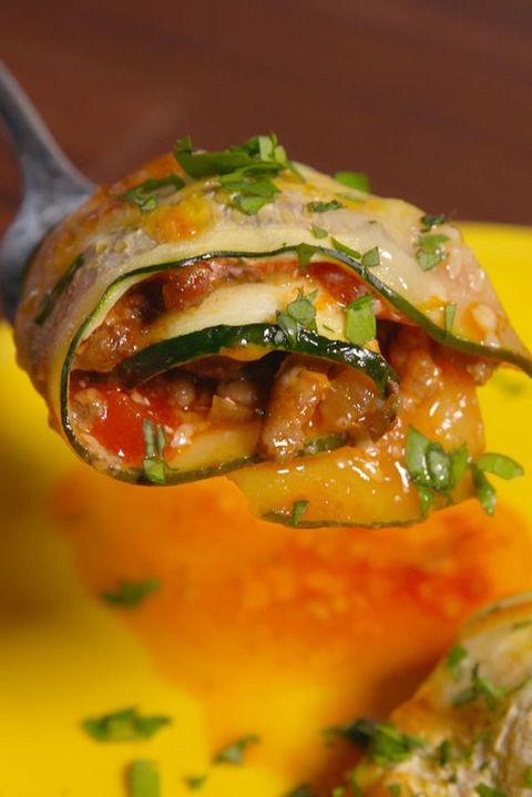 Zucchini Taco Roll-Ups Single Roll Vertical