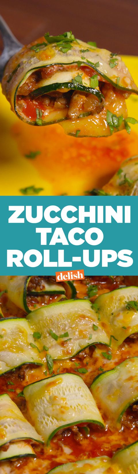 Zucchini Taco Roll-Ups Pinterest