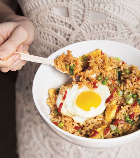 Extra Egg-and-Bacon Fried Rice Vertical