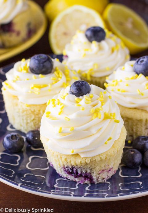 Limon Blueberry Cupcakes