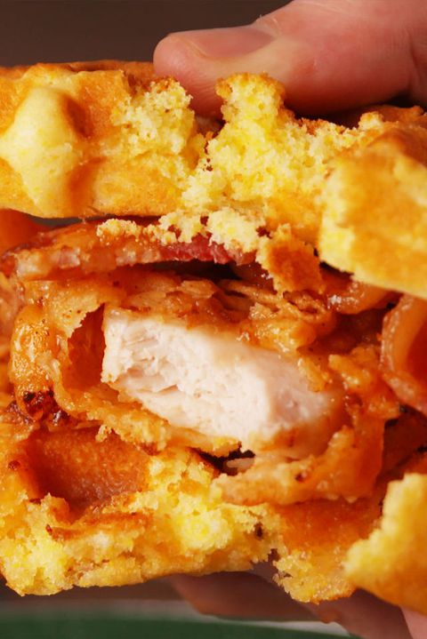 javor Bourbon Chicken & Waffle Sandwich Krups Vertical