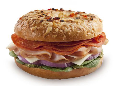 ทิม Hortons bagel sandwich