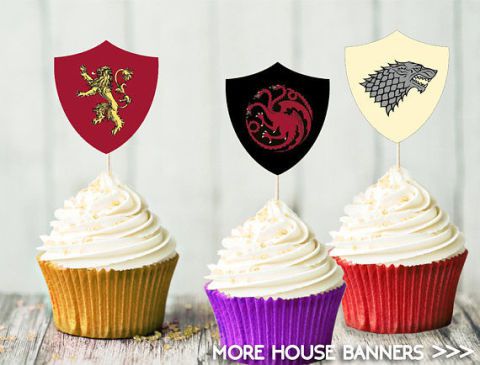 Spel of Thrones Cupcake Toppers