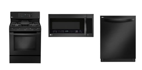 matt black kitchen appliances