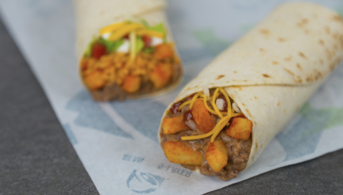 Taco Bell Bean Burrito with Fries