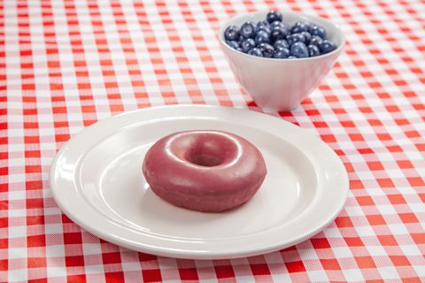 Krispy Kreme - Blueberry Glaze Doughnut