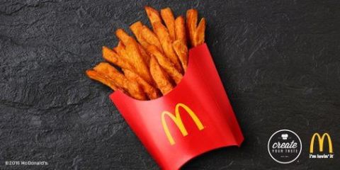 McDonald’s je testovacie bežiace sladké zemiakové hranolky