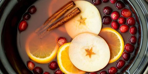 Långsam Cooker Cranberry Apple Cider